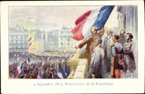 Künstler Ak Pichot, 4 Septembre 1870, Proclamation de la République, Ausrufung der Republik