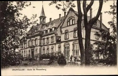 Ak Ingwiller Ingweiler Elsass Bas Rhin, Asile de Neuenberg, Blick auf das Asyl