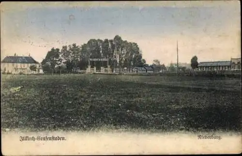 Ak Illkirch Graffenstaden Grafenstaden Elsass Bas Rhin, Blick zur Niederburg