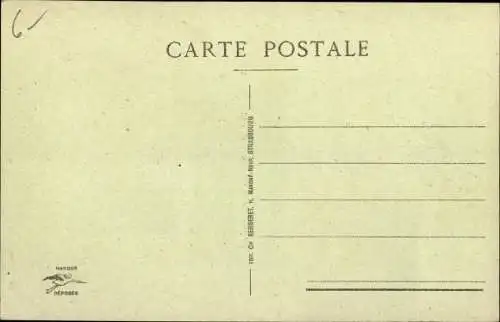 Ak Stosswihr Stoßweier Elsass Haut Rhin, Le Front des Vosges, Kriegszerstörungen, I. WK