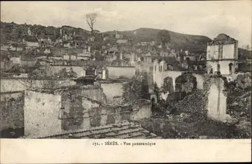 Ak Serres Griechenland, Vue panoramique, Stadtpanorama