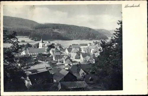 Ak Lenzkirch Baden Württemberg, St. Nikolaus Kirche, Panorama vom Ort