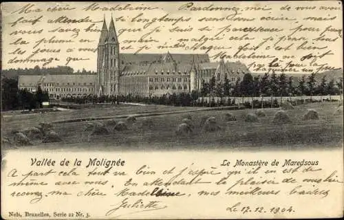 Ak Anhée Wallonien Namur, Le Monastère de Maredsous, Abbaye 