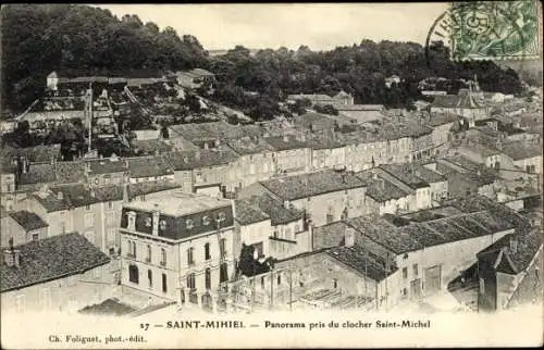 Ak Saint Mihiel Meuse, Panorama pris du clocher Saint Michel