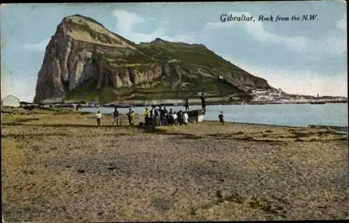 Ak Gibraltar, Rock from the North West