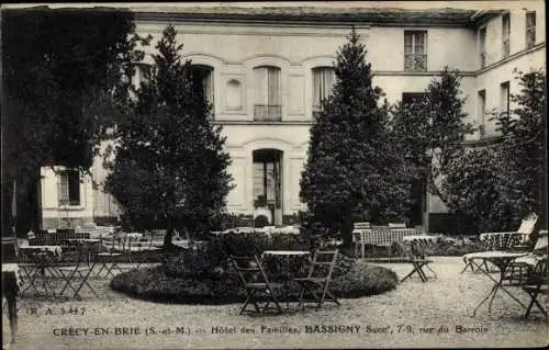 Ak Crecy en Brie Seine et Marne, Hotel des Familles