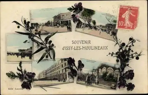 Ak Issy les Moulineaux Hauts de Seine, Avenue de la Republique, Blanchisserie de Grenelle, Hospice