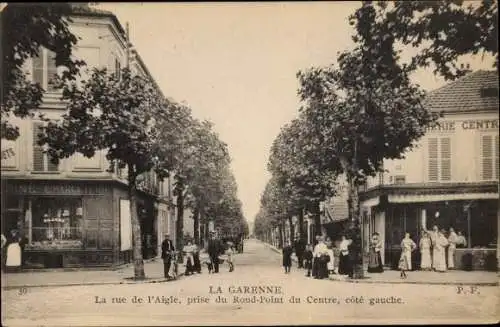 Ak La Garenne Colombes Hauts de Seine, La Rue de l'Aigle