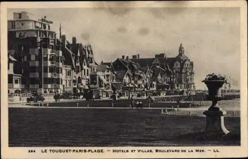 Ak Le Touquet Paris Plage Pas de Calais, Hotels et Villas, Boulevard de la Mer