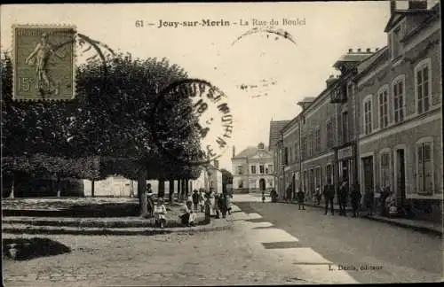 Ak Jouy sur Morin Seine et Marne, La Rue du Bouloi