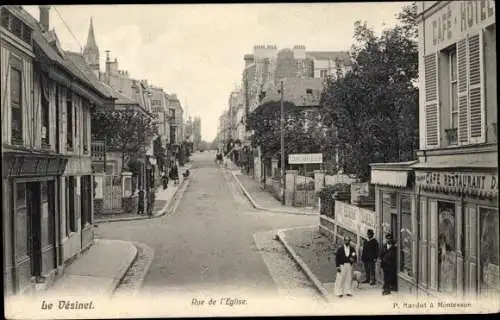 Ak Le Vésinet Yvelines, Rue de l'Eglise