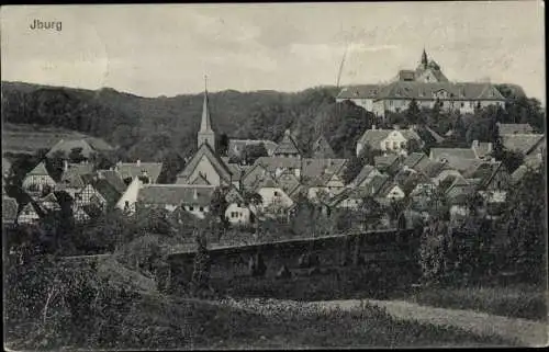 Ak Bad Iburg am Teutoburger Wald, Gesamtansicht vom Ort