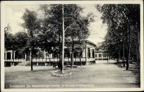 Ak Klingenberg in Sachsen, Sommerheim des Gemeinnützigen Vereins