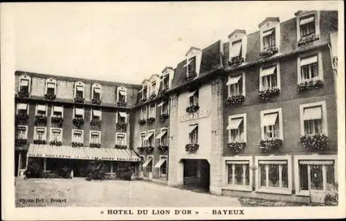 Ak Bayeux Calvados, Hotel du Lion d'Or