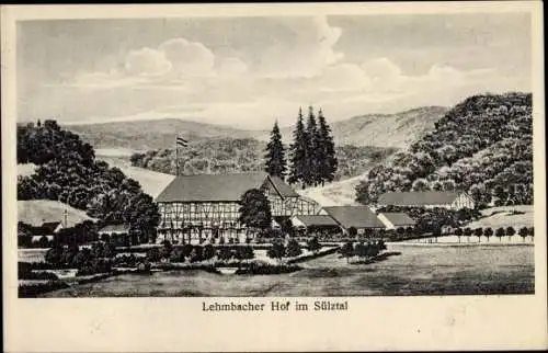 Ak Hoffnungsthal Rösrath in Nordrhein Westfalen, Restaurant Lehmbacher Hof