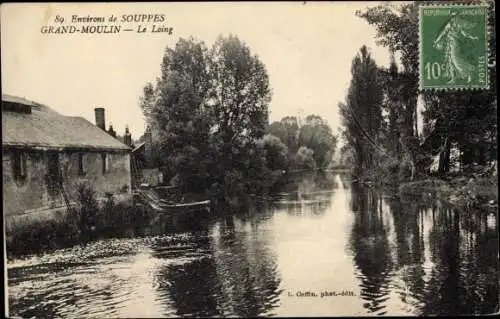 Ak Souppes sur Loing Seine et Marne, Le Loing