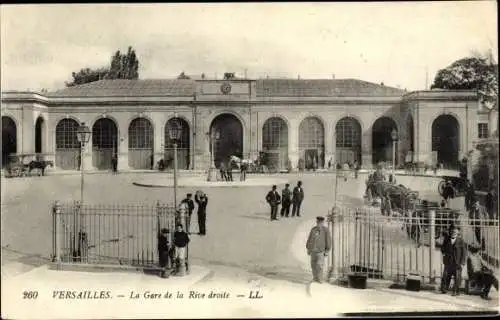 Ak Versailles Yvelines, La Gare de la Rive droite