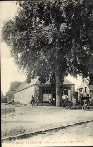 Ak Saint Leger en Yvelines, Carrefour de la Croix Blanche