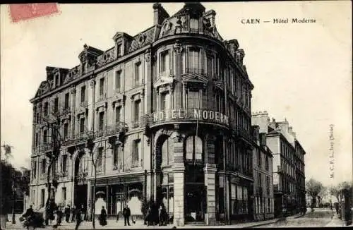 Ak Caen Calvados, Hotel Morderne