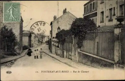 Ak Fontenay aux Roses Hauts de Seine, Rue de Clamart