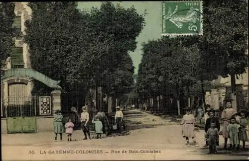 Ak La Garenne Colombes Hauts de Seine, Rue de Bois Colombes