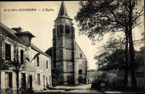 Ak Saint Cyr sous Dourdan Essonne, L'Eglise