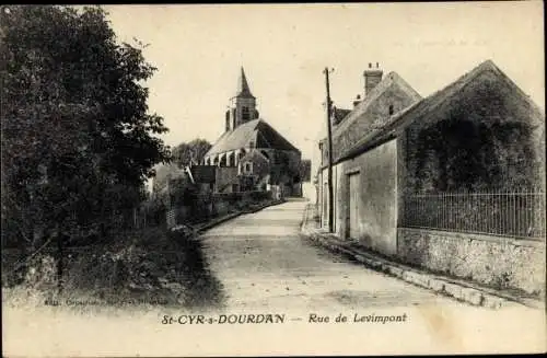Ak Saint Cyr sous Dourdan Essonne, Rue de Levimpont