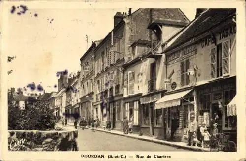 Ak Dourdan Essonne, Rue de Chartres