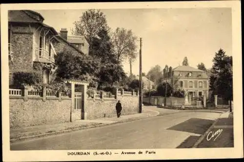 Ak Dourdan Essonne, Avenue de Paris