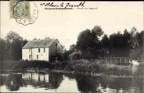 Ak Saint Jean Froidmentel, Moulin du Longault