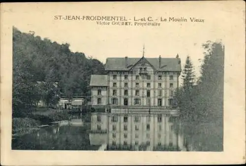 Ak Saint Jean Froidmentel Loir et Cher, Moulin