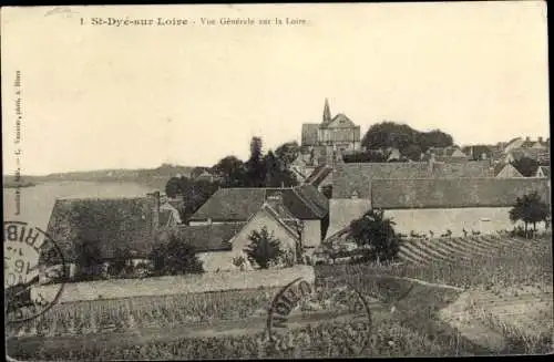 Ak Saint Dyé sur Loire Loir et Cher, Vue générale