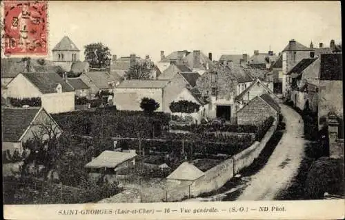 Ak Saint Georges Loir et Cher, Vue générale