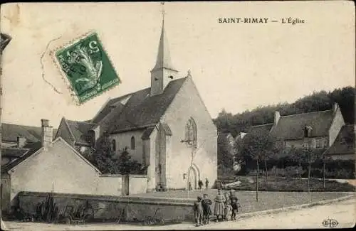 Ak Saint Rimay Loir et Cher, Eglise