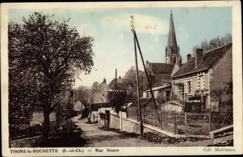 Ak Thoré-la-Rochette Loir et Cher, Rue Neuve