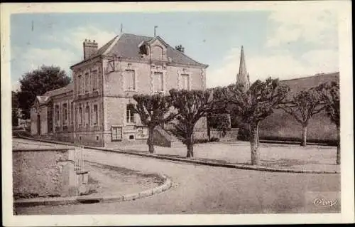 Ak Thoré-la-Rochette Loir et Cher, Place de la Mairie