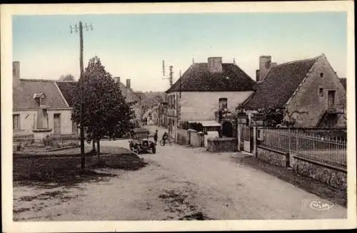 Ak Ternay Loir et Cher, Un coin de la Place