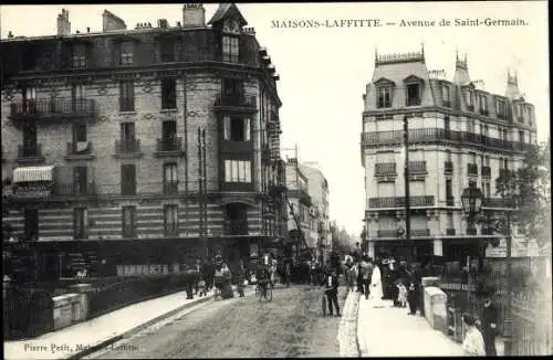 Ak Maisons Laffitte Yvelines, Avenue de Saint Germain