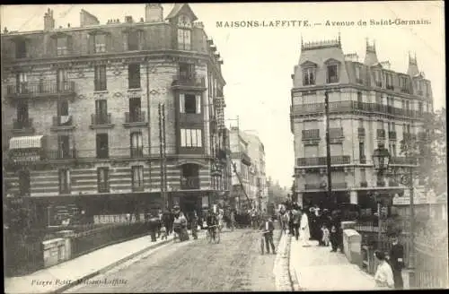 Ak Maisons Laffitte Yvelines, Avenue de Saint Germain