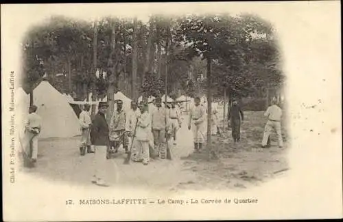 Ak Maisons Laffitte Yvelines, Le Camp, La Corvee de Quartier