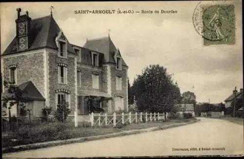 Ak Saint Arnoult en Yvelines, Route de Dourdan