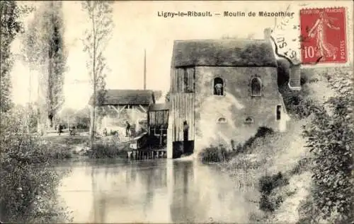 Ak Ligny le Ribault Loiret, Moulin de Mezoothier