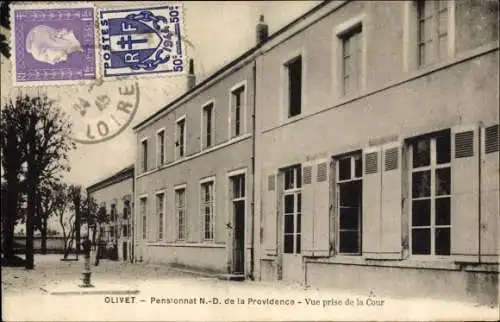 Ak Olivet Loiret, Pensionnat N. D. de la Providence, Vue prise de la Cour