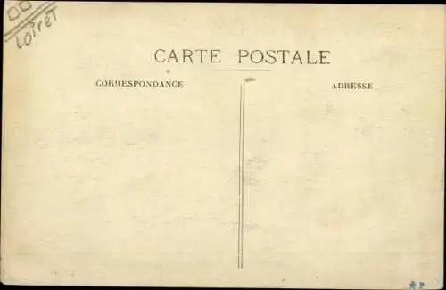 Ak Fontenay sur Loing Loiret, Route de Paris