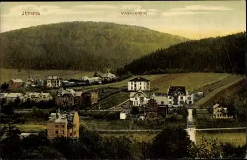 Ak Ilmenau in Thüringen, Villenviertel