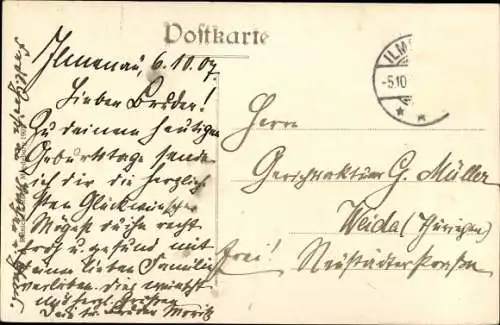 Ak Ilmenau in Thüringen, Villenviertel