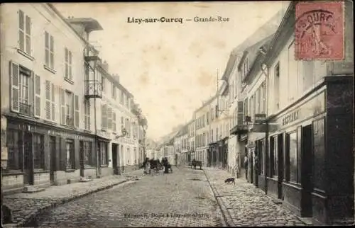 Ak Lizy sur Ourcq Seine et Marne, Grande Rue