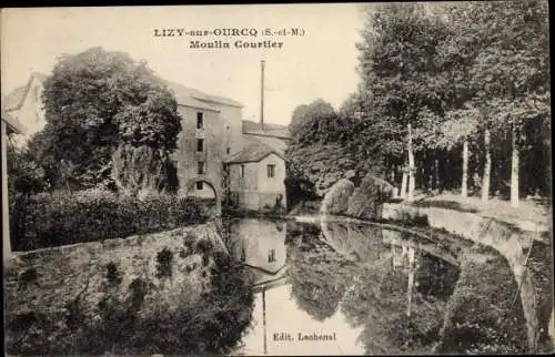 Ak Lizy sur Ourcq Seine et Marne, Moulin Courtier
