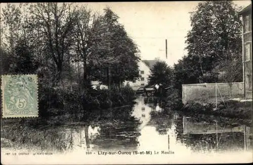 Ak Lizy sur Ourcq Seine et Marne, Le Moulin