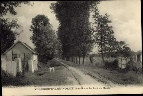 Ak Villeneuve Saint Denis Seine et Marne, Le Bout du Monde